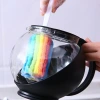 Long-handled cup brush, cleaning brush, baby bottle brush, seven-color scouring pad cup brush, thermos cup brush, sponge scouring pad brush details Picture